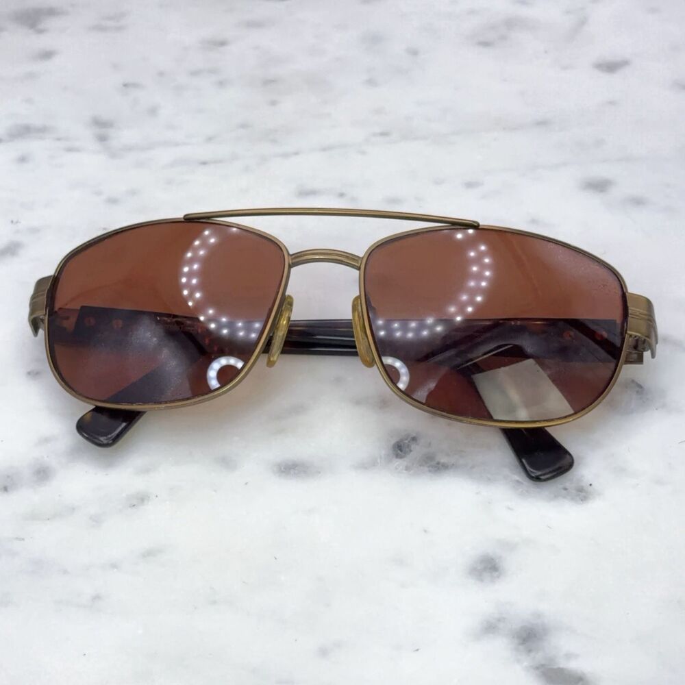 Sergio Tacchini ST 1060-S T8060-S-P Large Bronze Gold Sunglasses Frames Only 140 - Picture 1 of 10